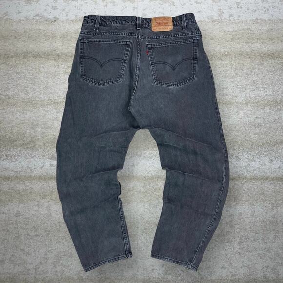 Vintage Levis Jeans 550 Relaxed Fit Tapered Leg Smoke Grey Wash Made in USA 90s - Picture 1 of 5